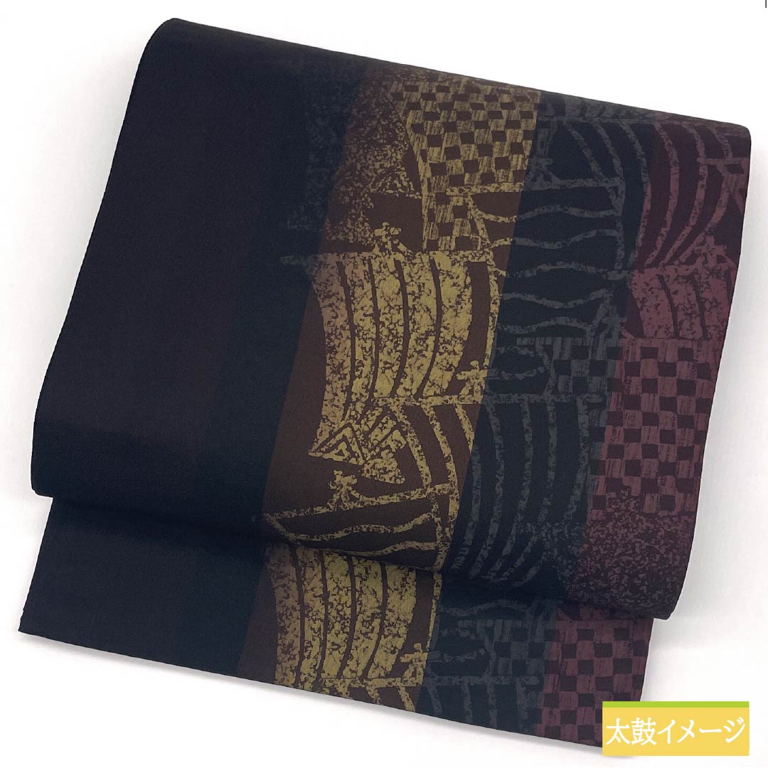 袋帯 正絹 帆 帯丈466cm Sランク 全通 カジュアル グラデーション系 1123012452499