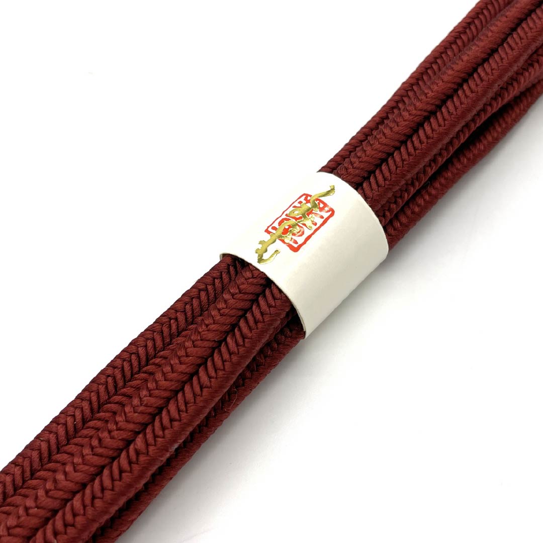 (New old stock) Belt fastener, pure silk, deep scarlet, crown set, new old stock, length approx. 167.5cm, width approx. 1cm, semi-formal, NEW rank, brown, 1135003701314