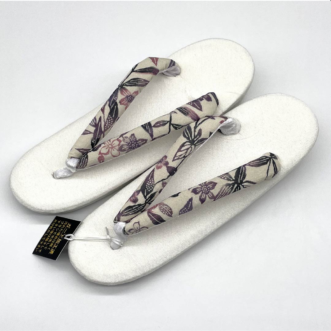 (New) Zori Sandals, Linen, NEW Rank, Summer Zori, Linen Zori, Made in Japan, Summer Use, Length 24cm, L Size, White, 1122001591411