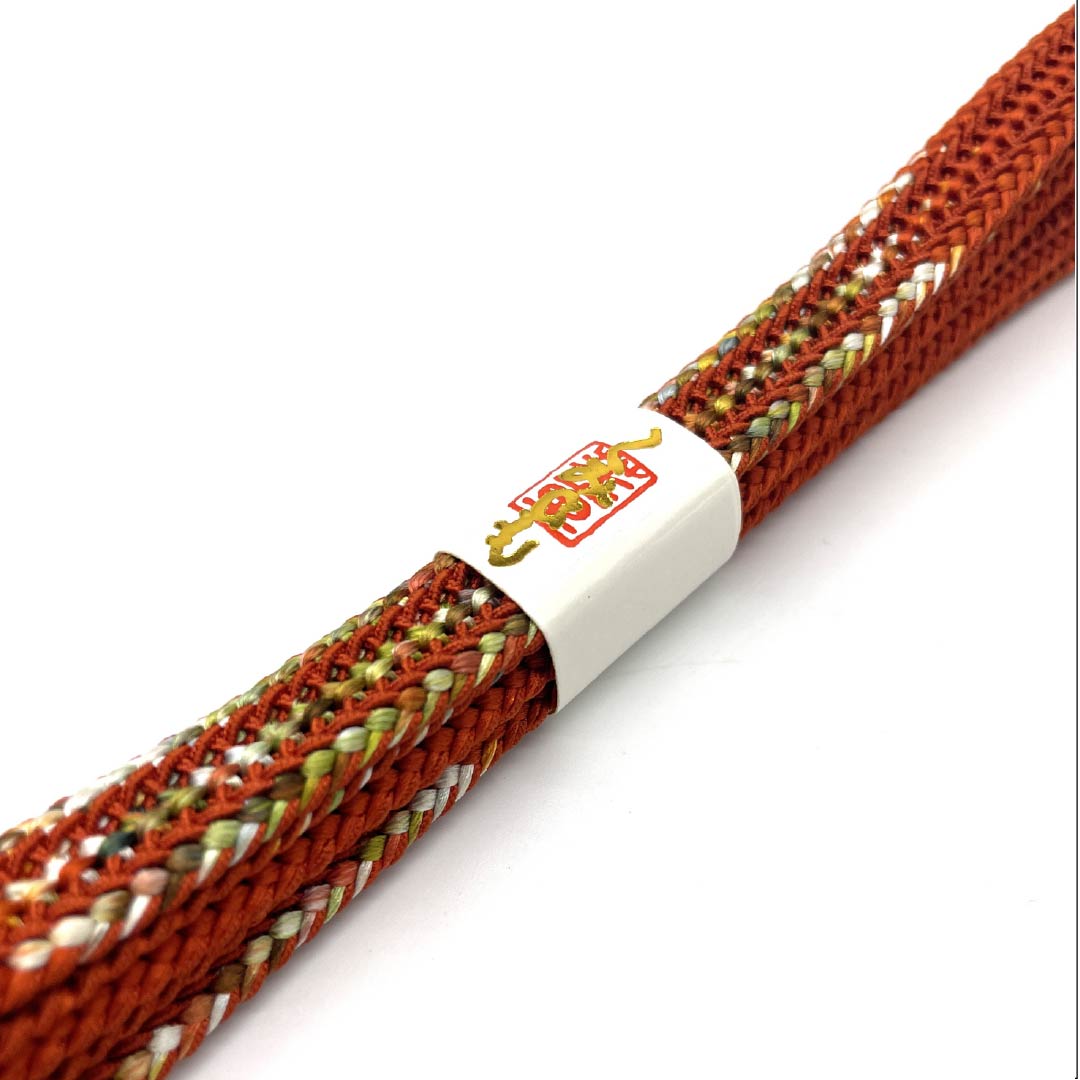 帯締め 正絹 四分紐 真朱色(しんしゅいろ) 夏用 単衣用 長さ約155cm 幅約1.3cm カジュアル Sランク 朱系 1135003252316