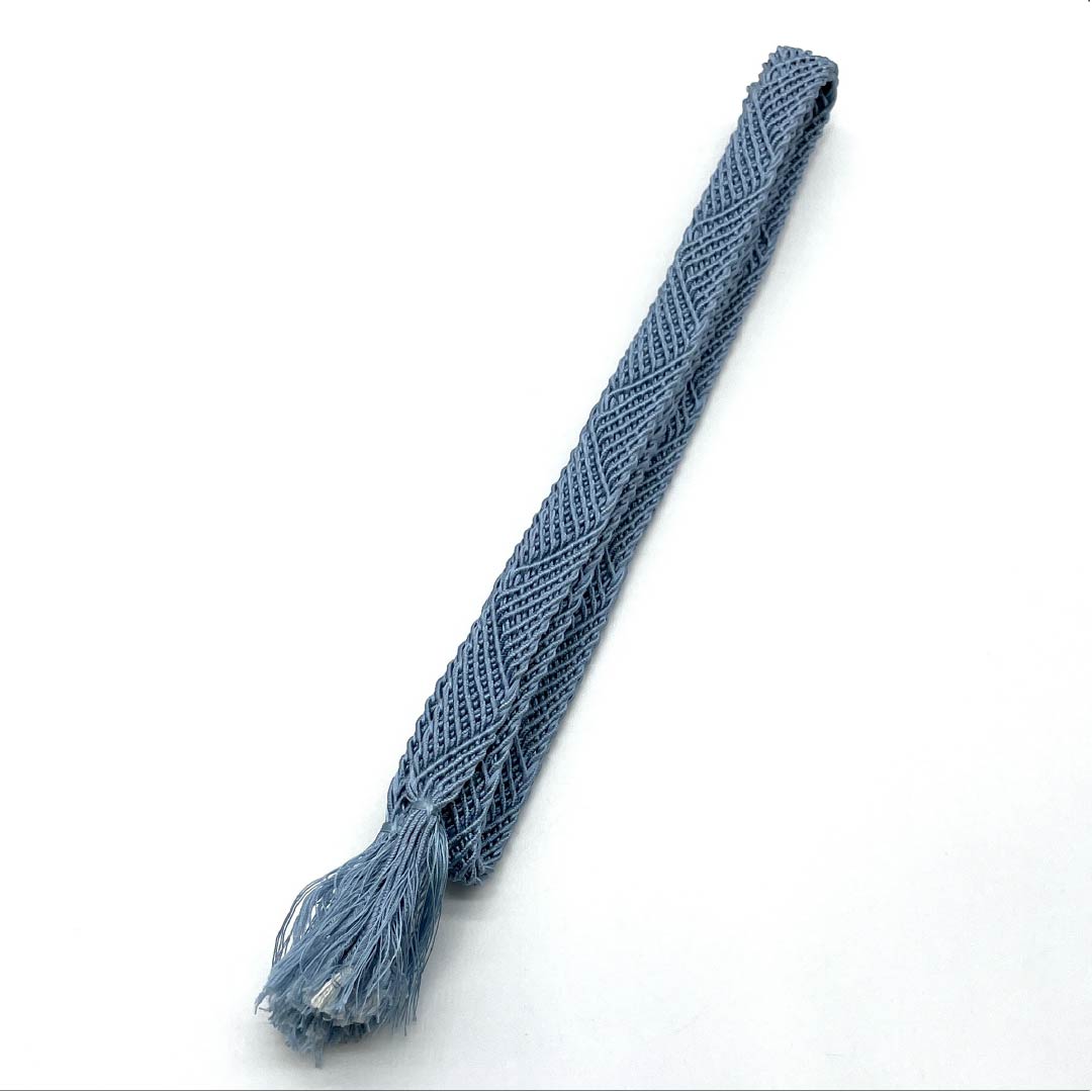 帯締め 正絹 Sランク 朧花色(おぼろはないろ) 平組 夏用 長さ約160cm 幅約1.5cm セミフォーマル 青系 1135006242317