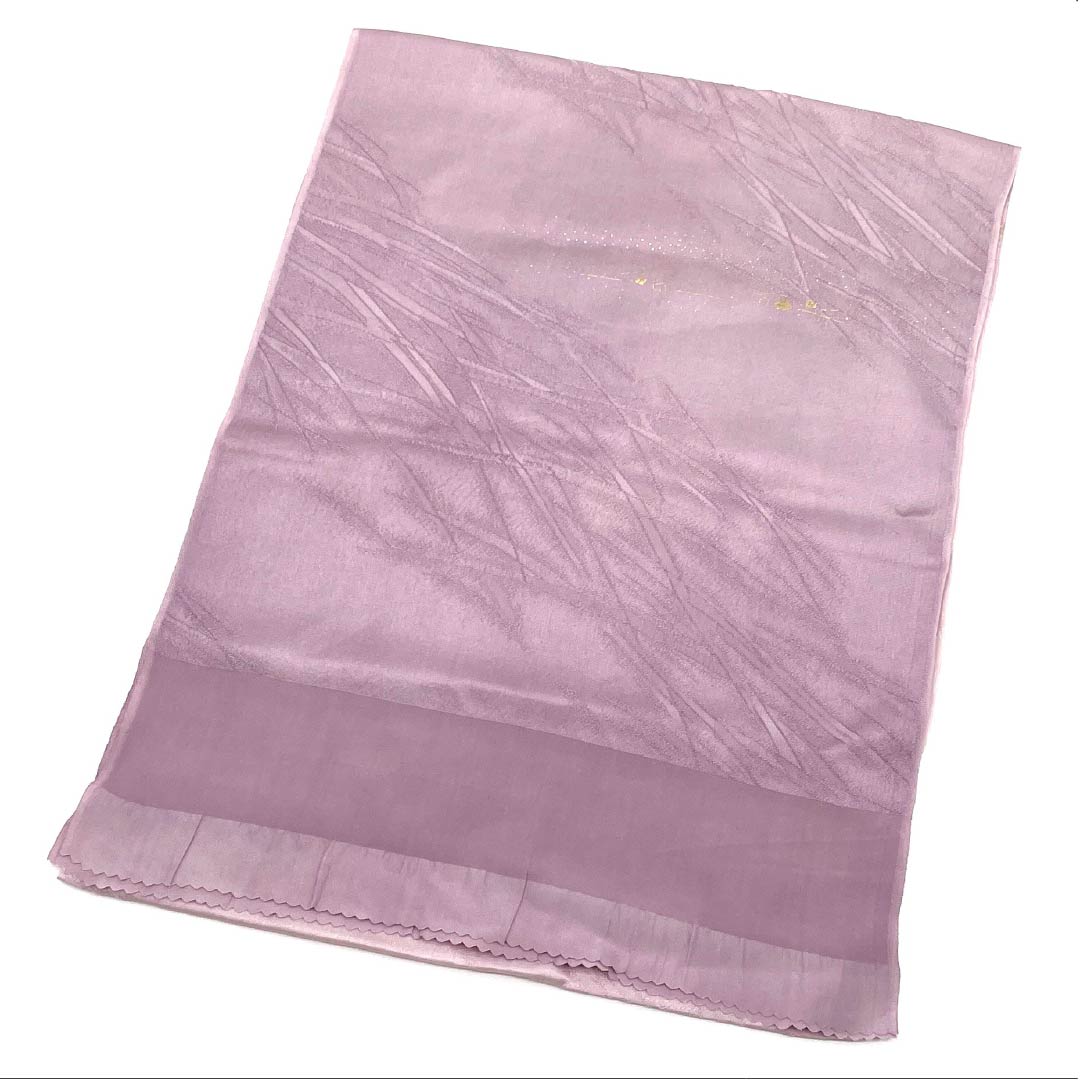 帯揚げ 正絹 Sランク セミフォーマル 蒲萄色(えびいろ) 抽象模様 長さ約172cm 幅約30cm 紫系 1136004712920