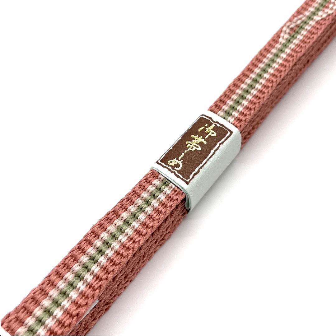 (New old stock) Obijime (sash fastener) Pure silk quarter string, pinkish red color, hand-woven string, new old stock, length approx. 162cm, width approx. 1.2cm, casual, S rank, pink, 1135001882913