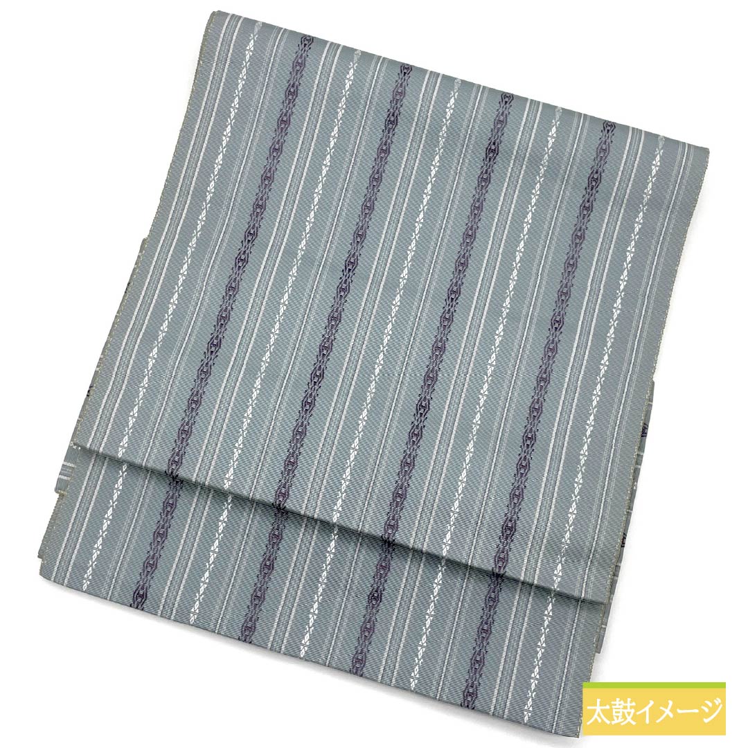 Nagoya obi, agarwood brown (tono chairo), Kenjo pattern, Hakata weave, obi length 361cm, pure silk, S rank, full length, casual, gray, 1124007122322, pine needle style