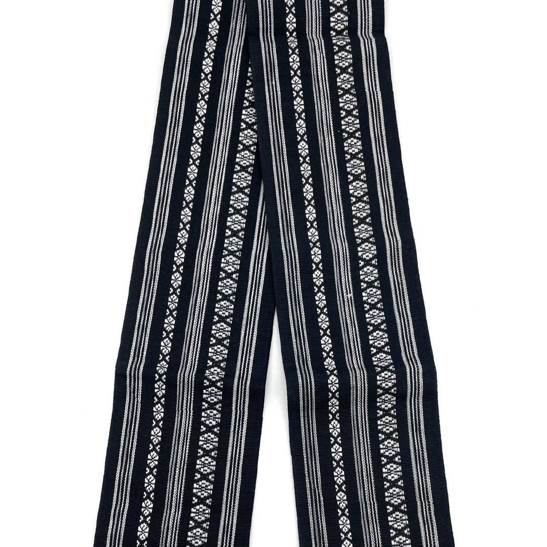 Os363 裂織 角帯 楽天市場】角帯 正絹 -27B- 双流 よろけ縞/独鈷/七宝 黒/赤