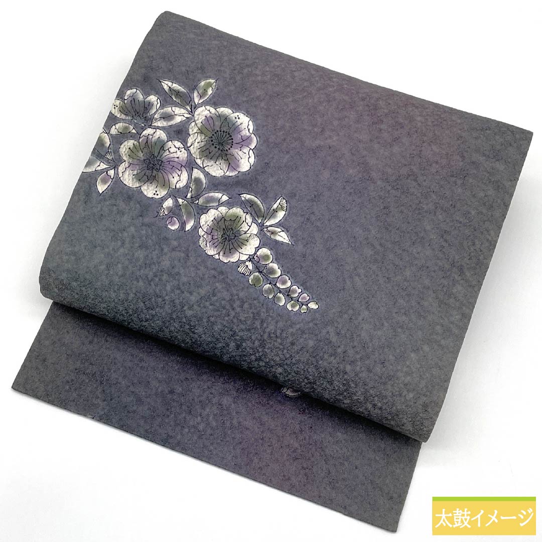 リサイクル着物】名古屋帯 正絹 Aランク 辻ヶ花 型染 帯丈372cm 全通