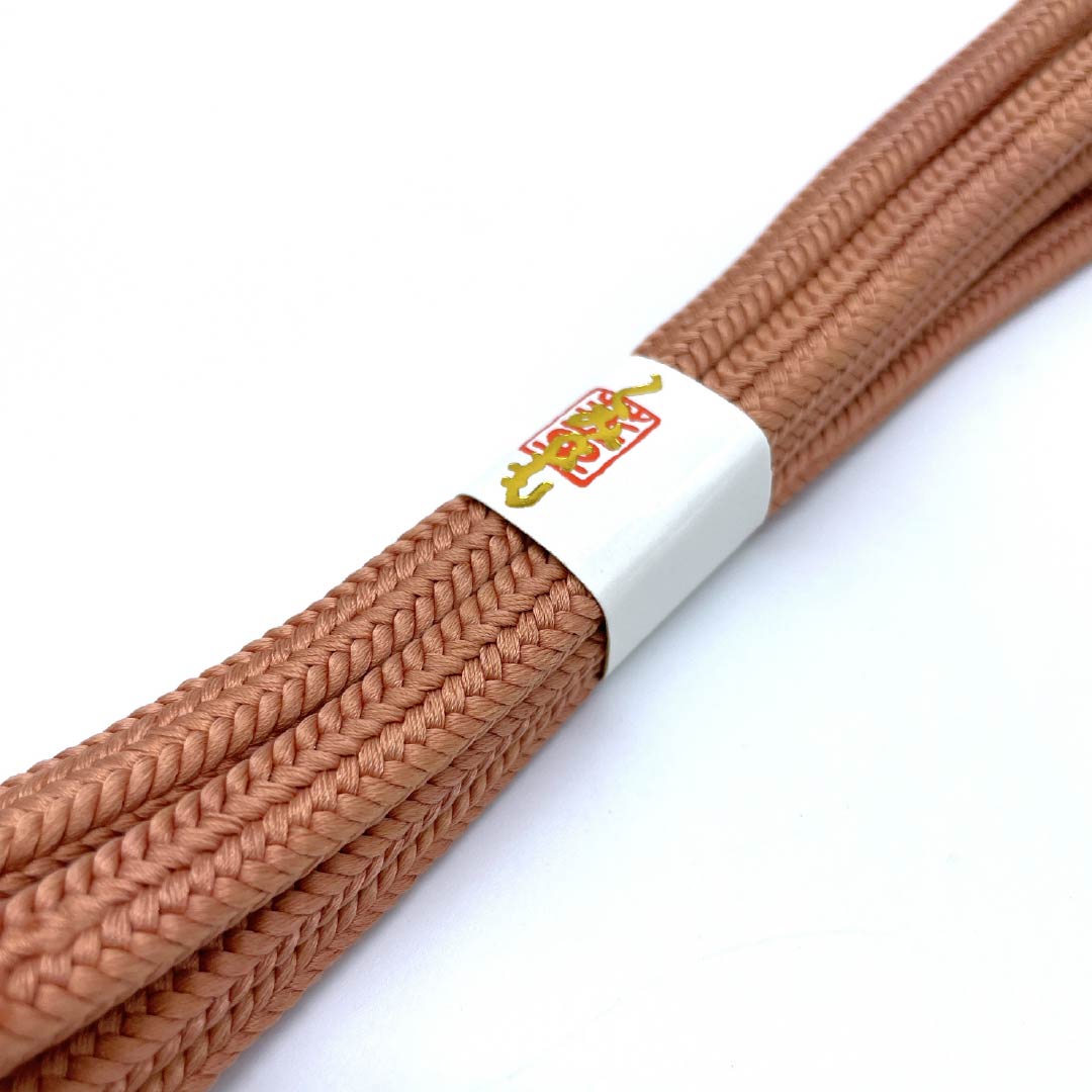 (New old stock) Silk obijime (belt fastener) Tokiasagi color (Tokiasagi color) Crown set New old stock Length approx. 161.5cm Width approx. 1cm Semi-formal NEW rank Brown 1135003581314