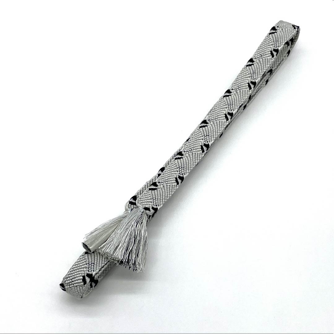 帯締め 正絹 Sランク 薄鼠色(うすねずいろ) 平組 長さ約155cm 幅約1.5cm カジュアル グレー系 1135006192322