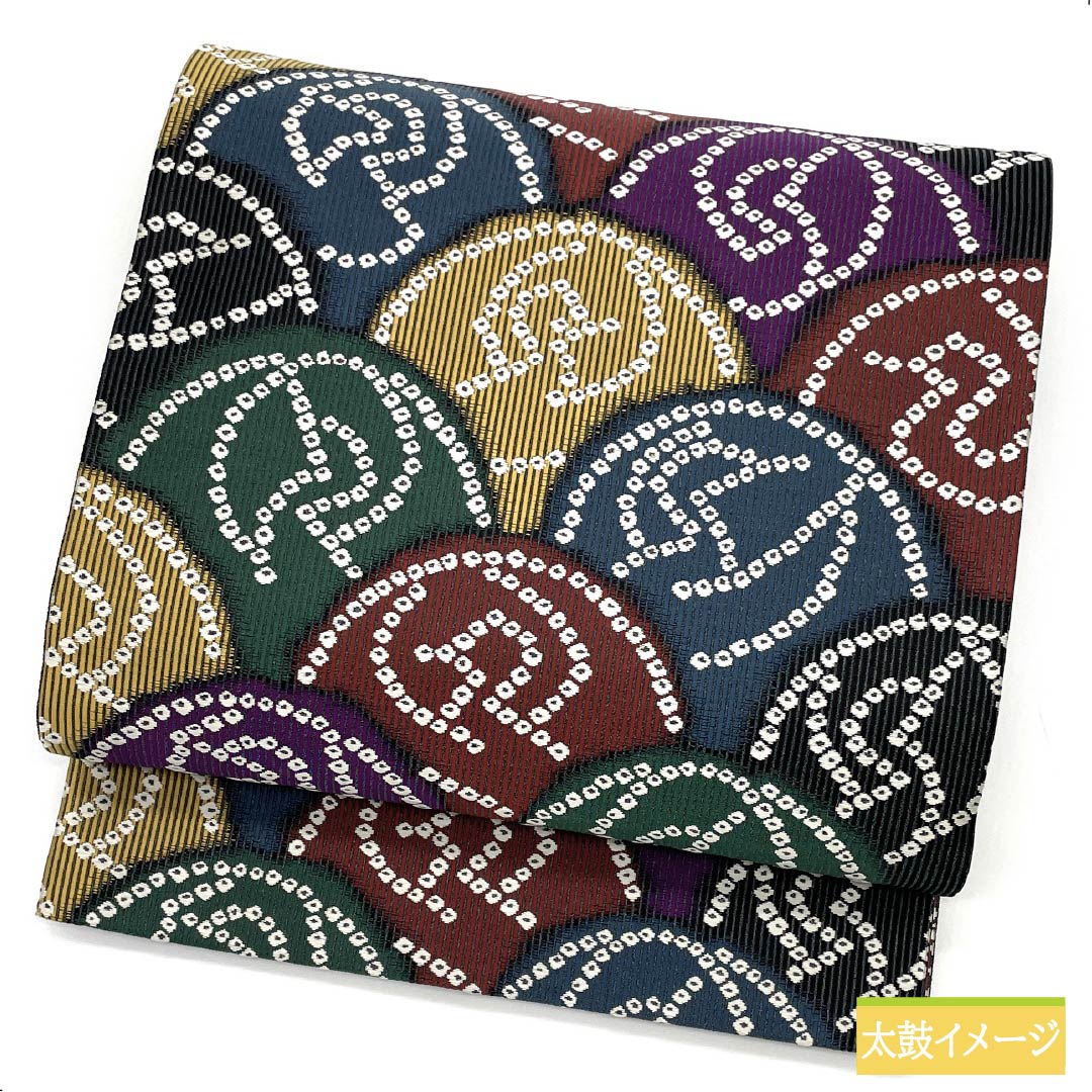 袋帯 正絹 グラデーション 山田織物 抽象模様 帯丈437.5cm Sランク 六通 セミフォーマル グラデーション系 1123012302399