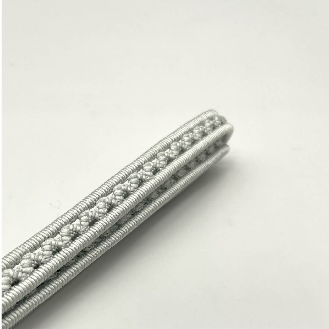 (新古品) 帯締め 正絹 四分紐 魚肚白色(ぎょとはくいろ) 平田組紐 夏用 単衣用 長さ約165cm 幅約1.3cm セミフォーマル NEWランク グレー系 1135003381322