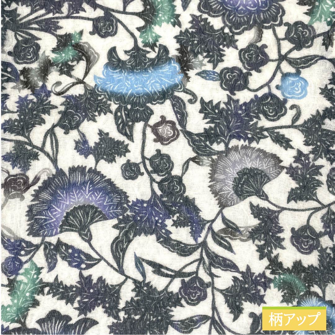 (未仕立)袋帯 正絹 胡粉色(ごふんいろ) 染め帯 3シーズン 単衣 紅型風 帯丈468cm NEWランク 全通 カジュアル 白系 1123013251411