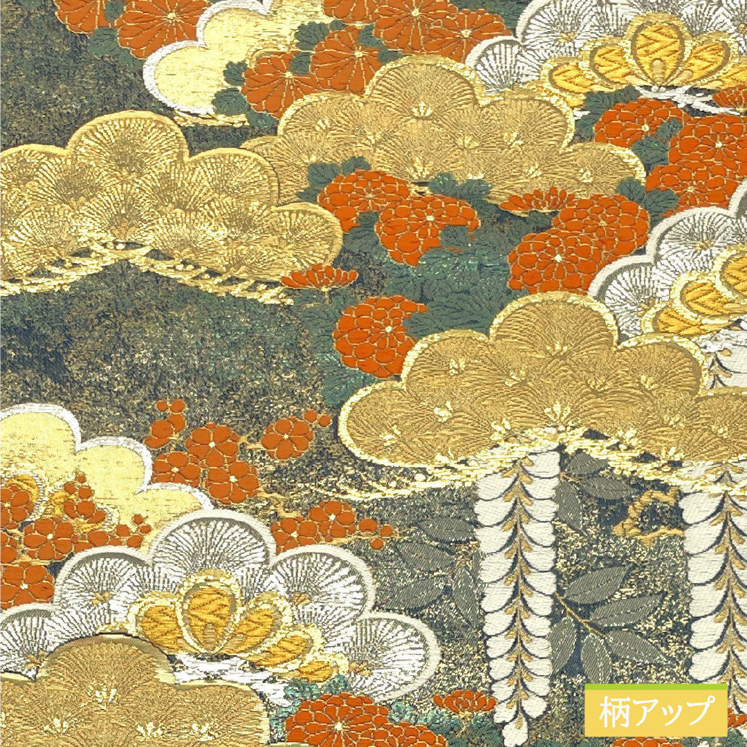 袋帯 正絹 Sランク 春秋松重文 西陣織 帯丈432cm 六通 フォーマル グラデーション系 1123016752399