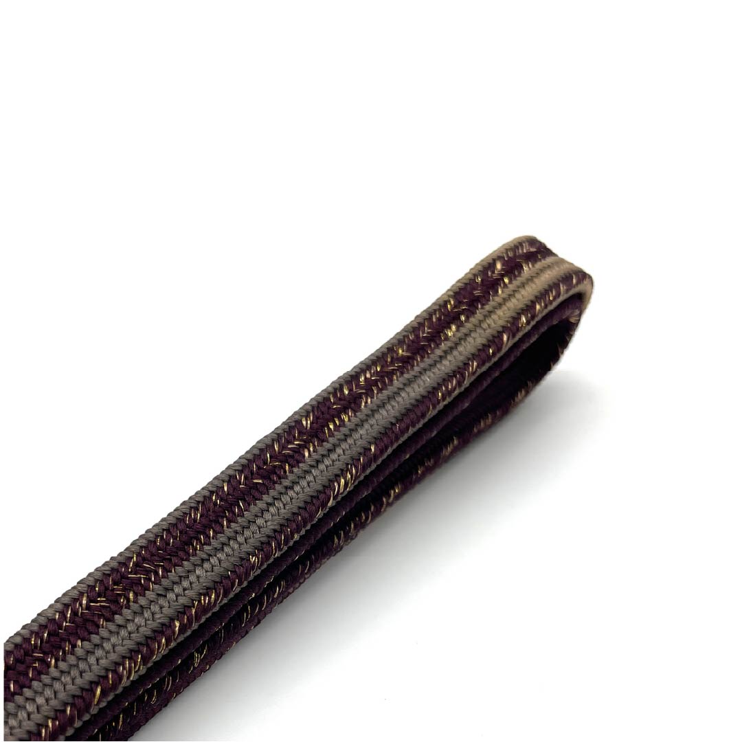 (新古品) 帯締め 正絹 四分紐 小紫色(こむらさきいろ) 平田組紐 貝ノ口縞遊玄染 長さ約170cm 幅約1.5cm フォーマル NEWランク 紫系 1135003371420