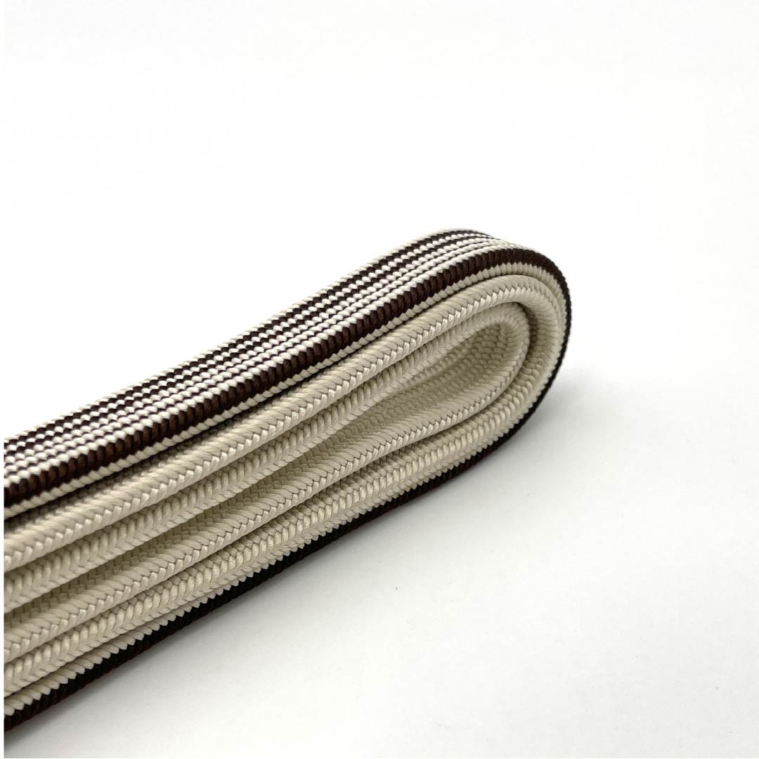 帯締め 正絹 Sランク 蕎麦切色(そばきりいろ) 小田巻房 長さ約159.5cm 幅約1.4cm カジュアル 茶系 1135004712314