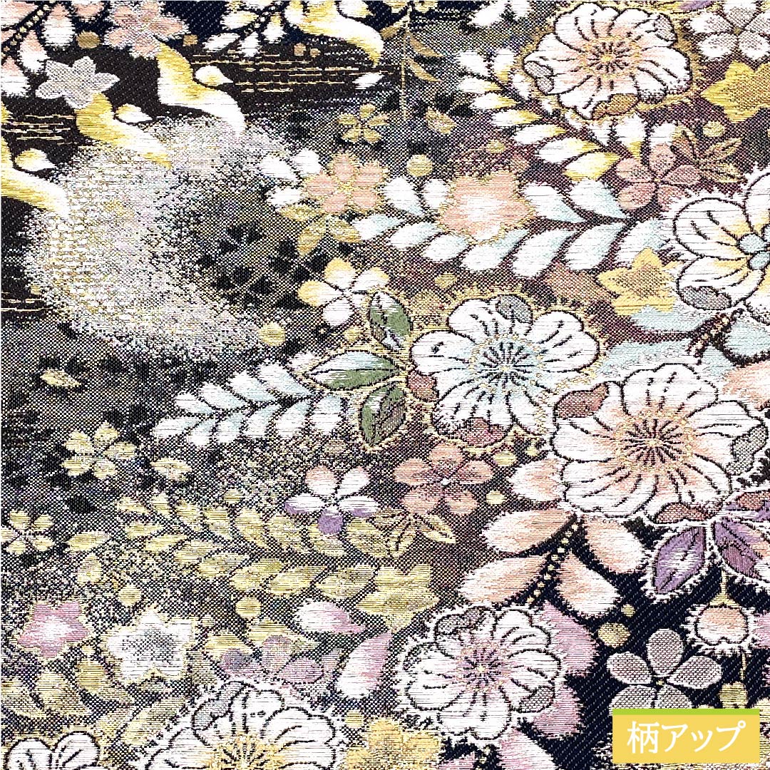 Fukuro Obi Tsujigahana Cherry Blossom Moon Length 430cm Pure Silk S Rank Six-way Formal Gradient 1123010572399