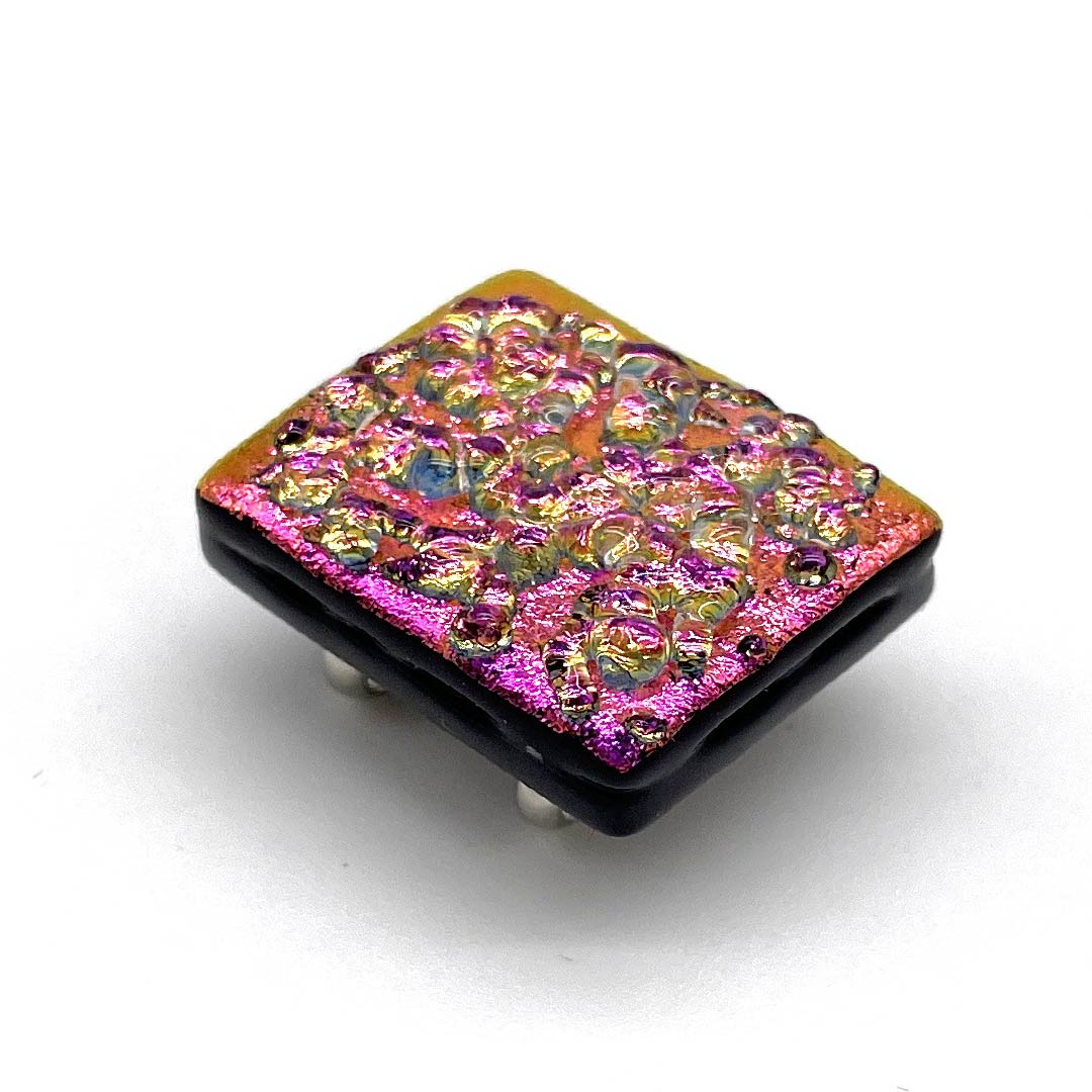 (New old stock) Obi fastener, other, casual, simple, square, length approx. 1.5cm, width approx. 2cm, rank S, pink, 1137000952913