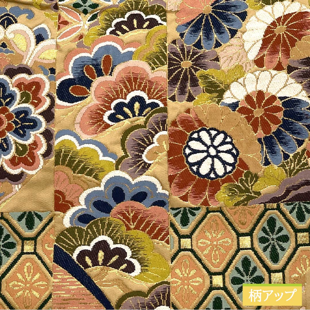 袋帯 正絹 東京白茶色(とうきょうしらちゃいろ) 留袖用 白綾苑大庭 振袖用 吉祥文様 帯丈440cm Aランク 六通 フォーマル ベージュ系 1123014433325