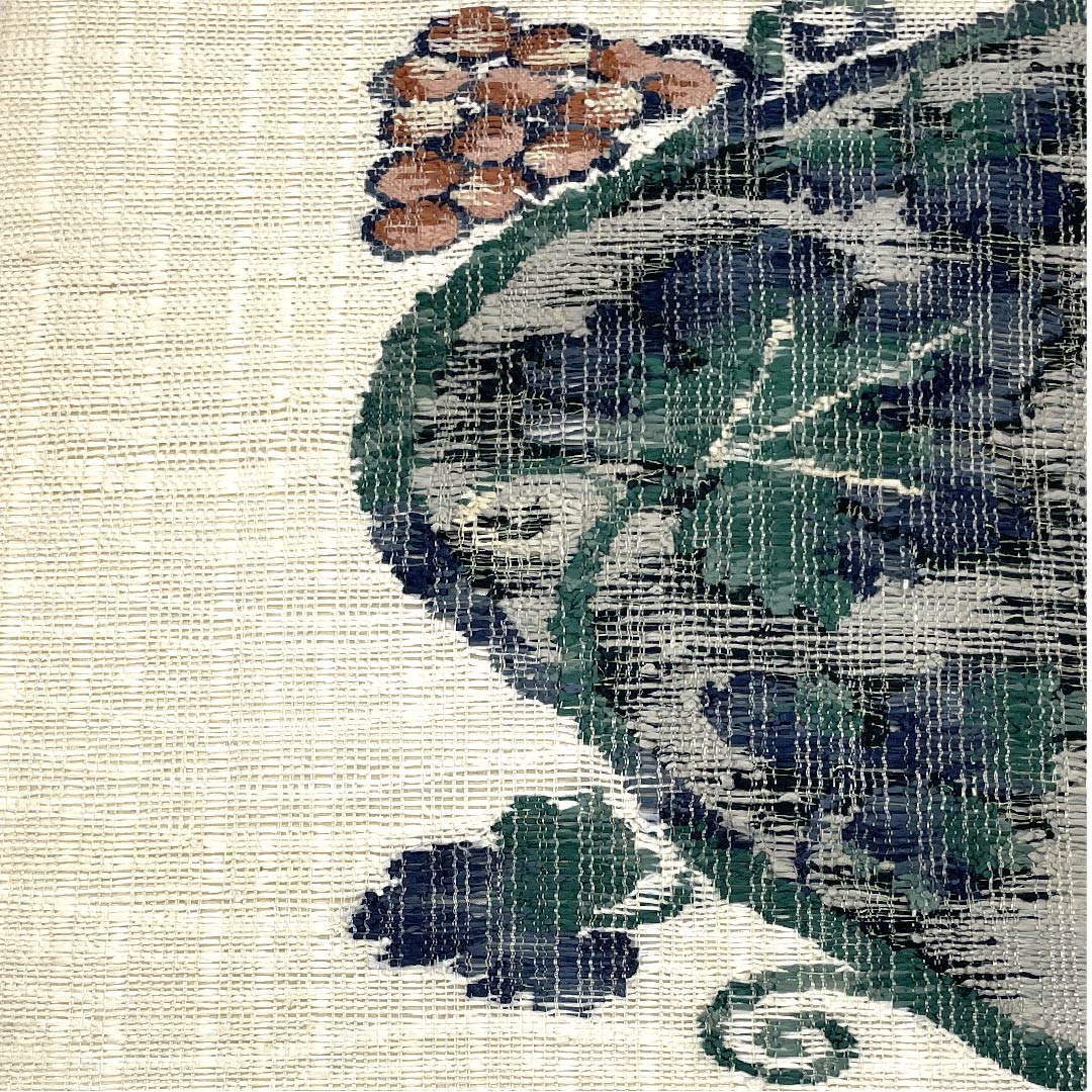 名古屋帯 生成り色 夏帯 羅 葡萄 帯丈371.5cm 正絹 Sランク ポイント柄 カジュアル クリーム系 1124004222315 名古屋仕立て