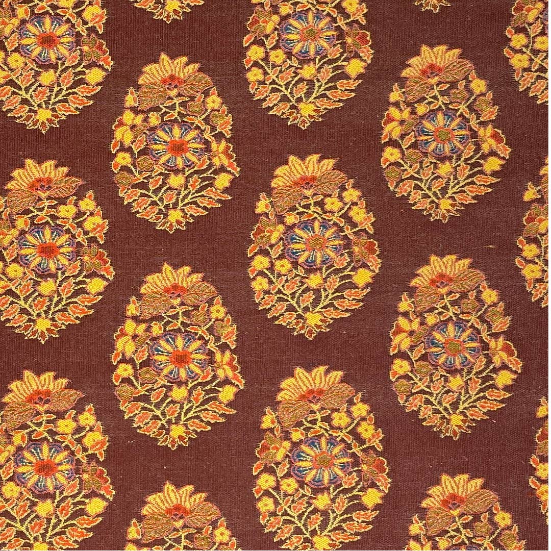 Fukuro Obi (Sash) in Red Shrimp Brown, Shosoin Pattern, Length 426cm, Pure Silk, S Rank, Six-way, Casual, Red, 1123008402312