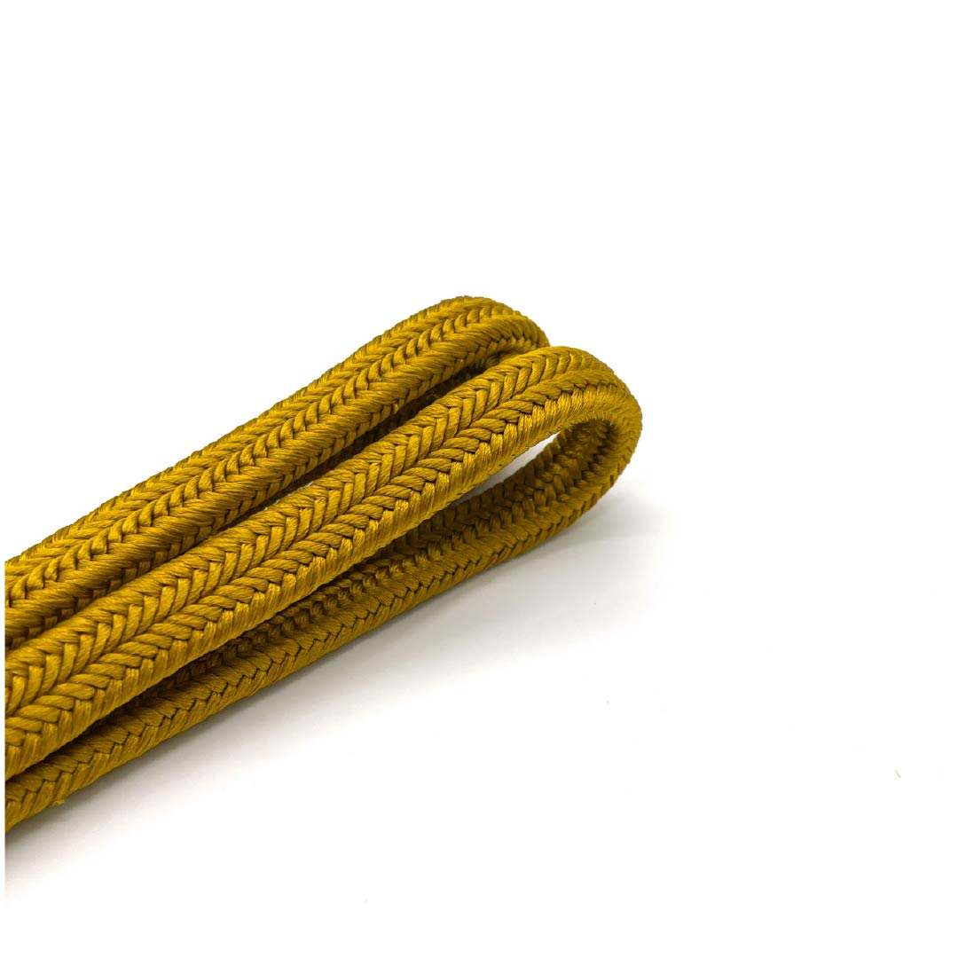 (New old stock) Obijime (sash fastener) Pure silk Golden color Crown set New old stock Length approx. 167cm Width approx. 1cm Semi-formal NEW rank Brown 1135003711314