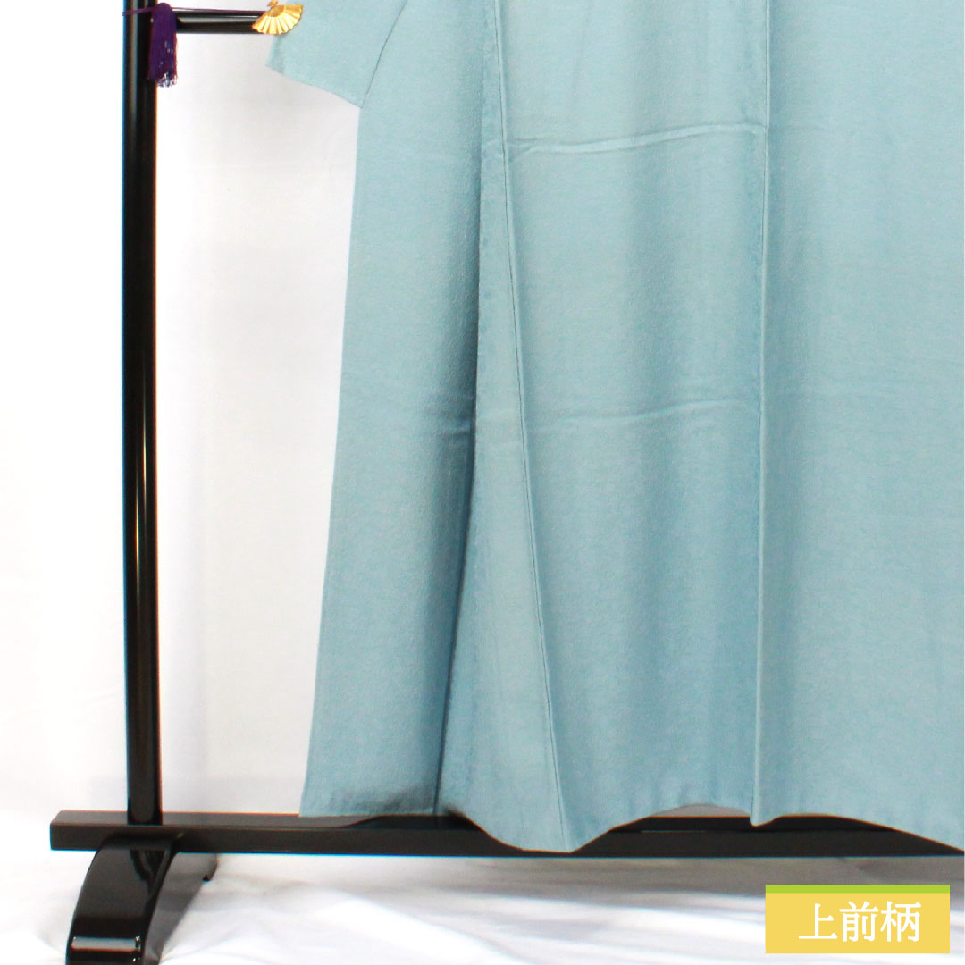 色無地 正絹 身丈153cm 裄丈64.5cm 天青色(てんせいいろ) 袷 Sランク 青系 1114001682217