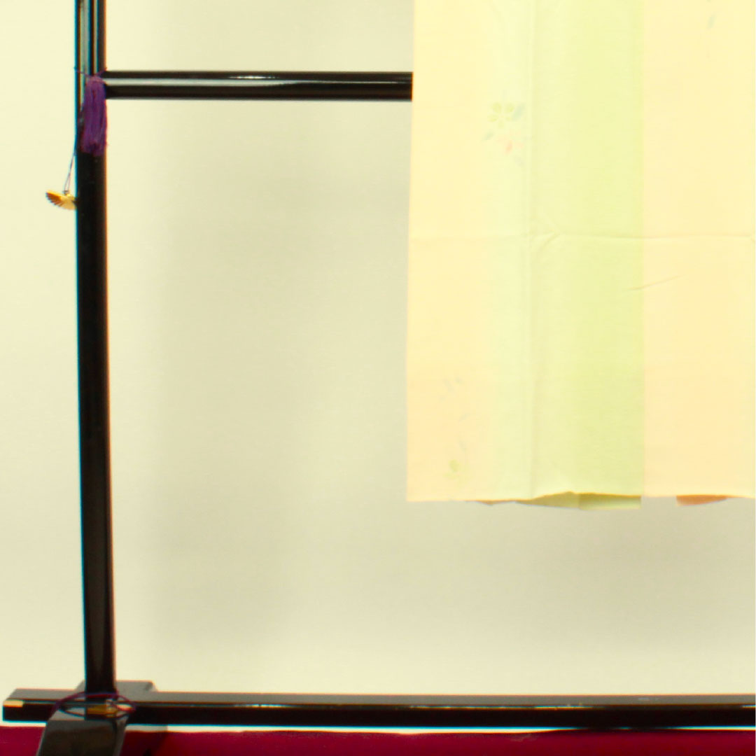 長襦袢 正絹 身丈124cm 裄丈60.5cm 袷 花模様 ボカシ染 Sランク グラデーション系 1129000342199