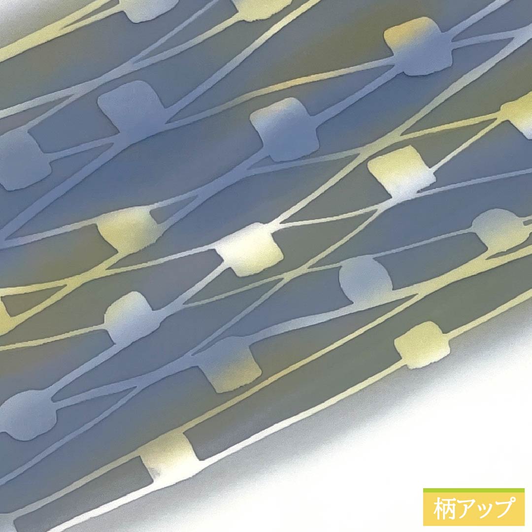 名古屋帯 ポリエステル Sランク 抽象模様 染め帯 帯丈367cm ポイント柄 カジュアル 白系 1124010832311 名古屋仕立て