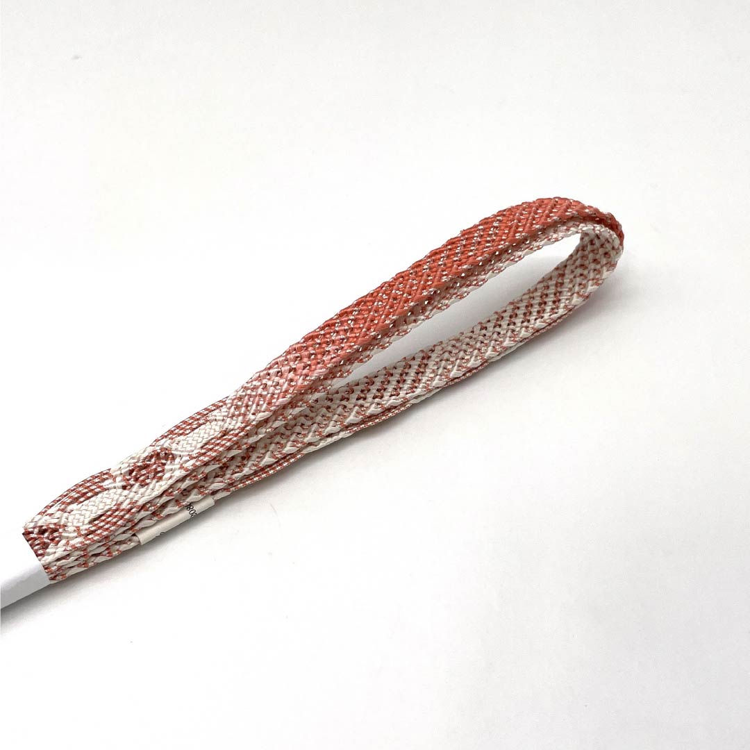 (新品)帯締め 正絹 NEWランク 中紅色(なかべにいろ) 単衣用 夏用 長さ約164cm 幅約1.7cm カジュアル 朱系 1135005741316