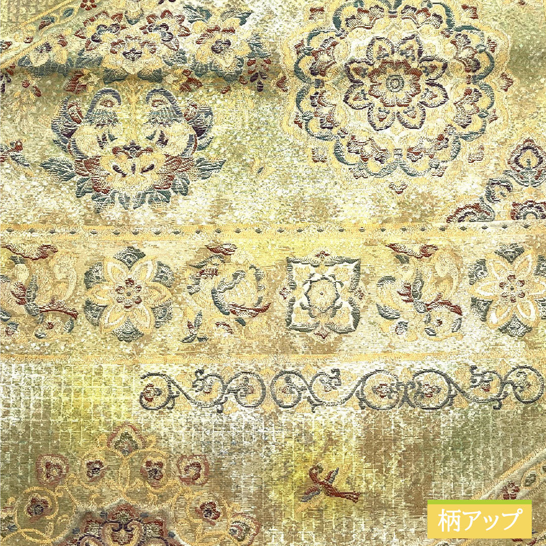 袋帯 正絹 Aランク 西陣織 引箔 正倉院文様 帯丈426cm 六通 フォーマル グラデーション系 1123016043399