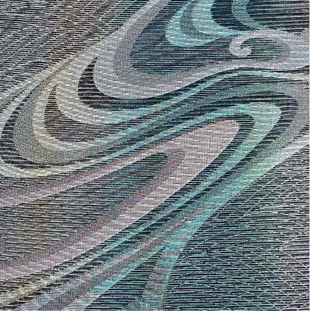 Fukuro Obi, Summer Obi, Abstract Pattern, Summer Obi, Length 430cm, Pure Silk, S Rank, Six-pass, Semi-formal, Gradient, 1123008532399