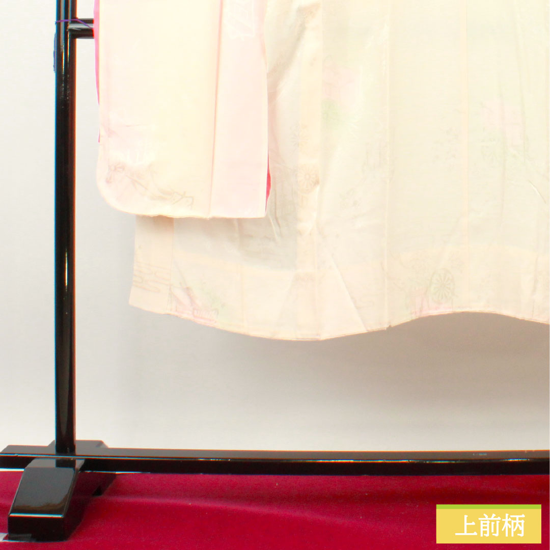 長襦袢 正絹 身丈136cm 裄丈69.5cm 袷 曙色(あけぼのいろ) ボカシ染 振袖用 吉祥文様 Aランク ピンク系 1129000723513