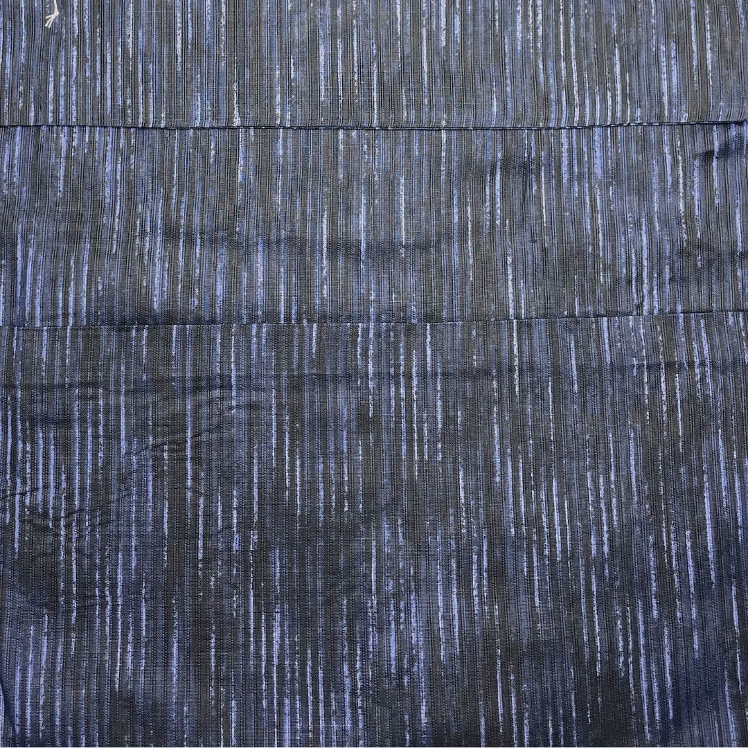 (新品)メンズ浴衣 木綿 NEWランク 身丈149cm 裄丈71cm 青褐色(あおかちいろ) XYLICOOL 涼感加工 縞 単衣 紺系 1138000081418