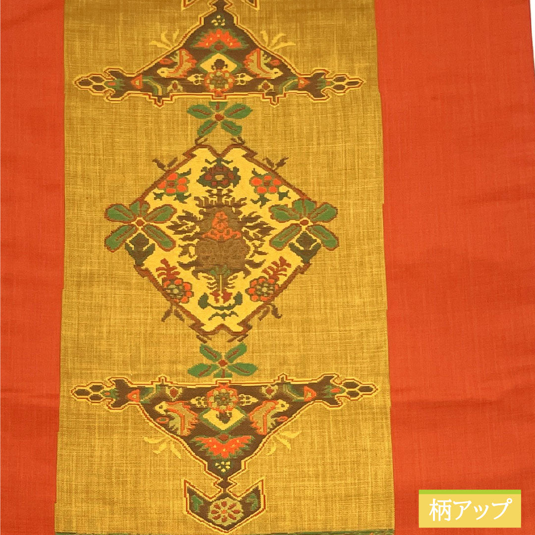 袋帯 正絹 Aランク 木屋太 西陣織 紹巴織 抽象模様 帯丈432cm 六通 カジュアル グラデーション系 1123016833399