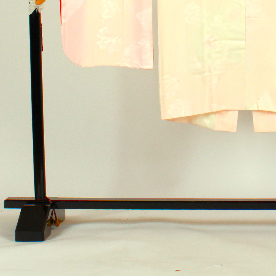 長襦袢 正絹 身丈125cm 裄丈64.5cm 袷 振袖用 刺繡半衿付き バラ Sランク ピンク系 1129000052113