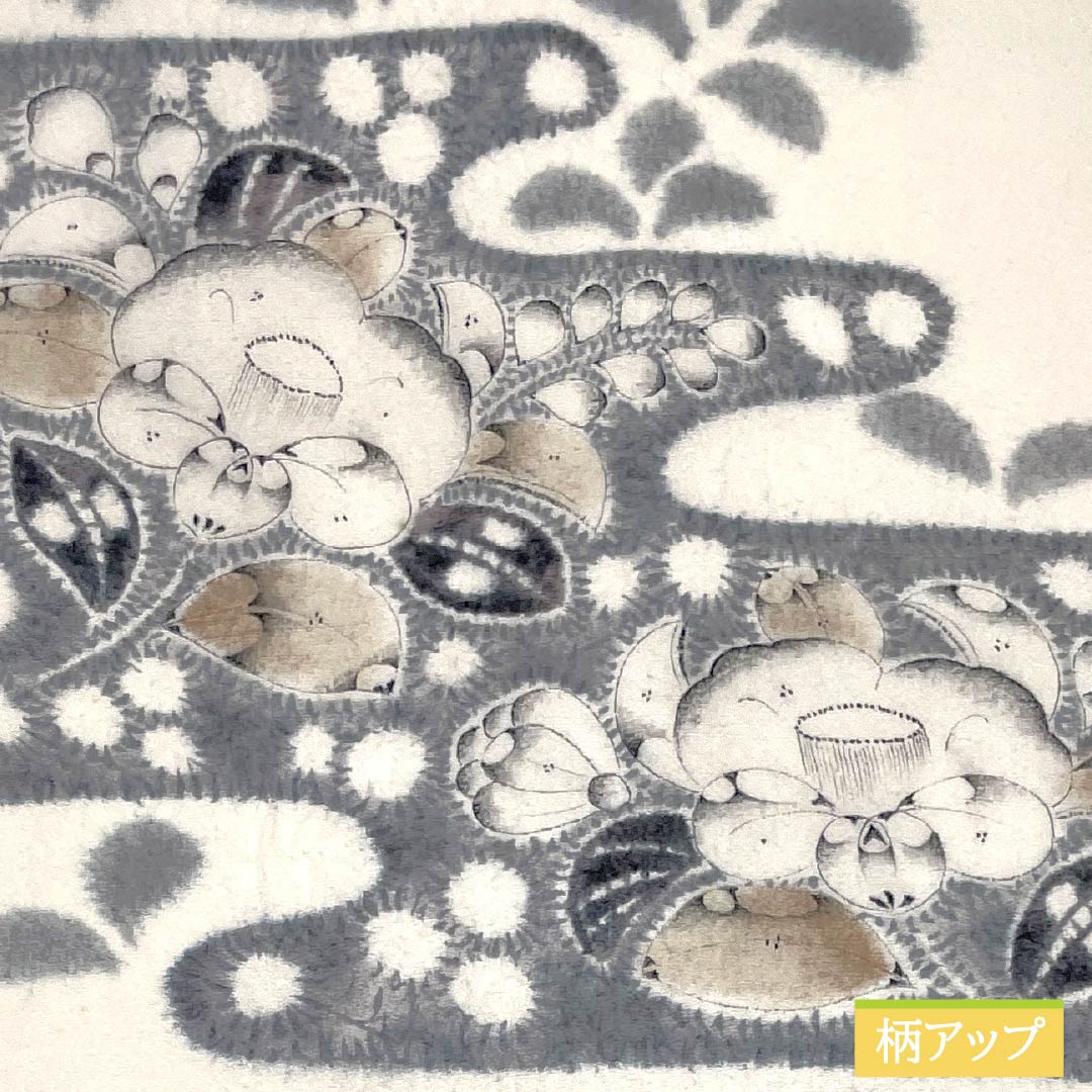 名古屋帯 乳白色色(にゅうはくしょくいろ) 作家物 辻ヶ花 帯丈357cm 正絹 Bランク ポイント柄 セミフォーマル 白系 1124008384311 名古屋仕立て