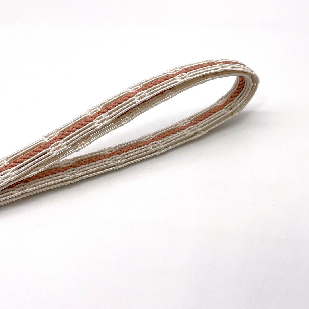 (New) Obi-jime, Pure Silk, NEW Rank, Tokiiro (Pinkish-orange), For Unlined Kimono, For Summer, Length approx. 164cm, Width approx. 1.4cm, Casual, Orange-toned, 1135005631326