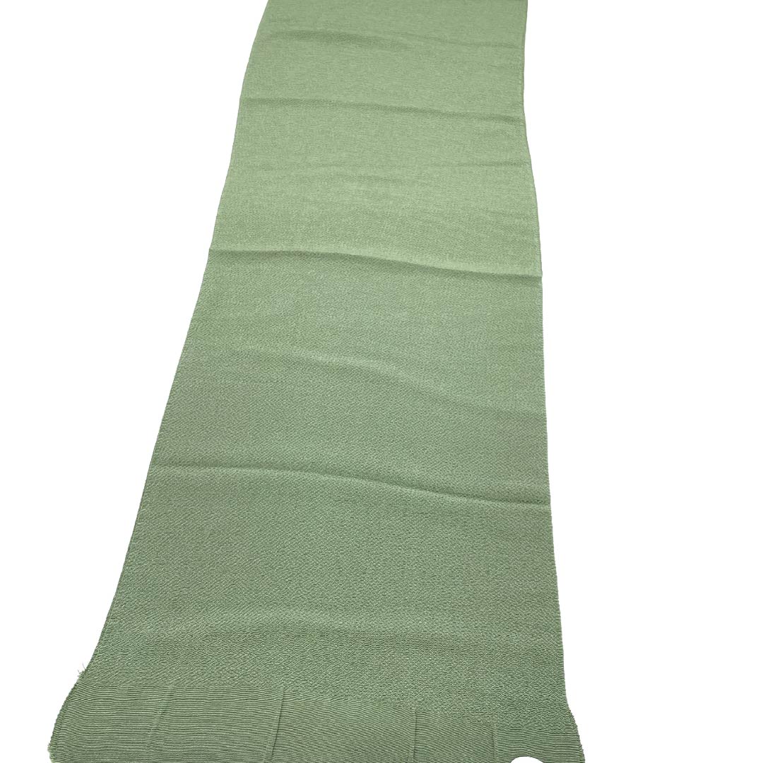 帯揚げ 正絹 Sランク カジュアル 山鳩色(やまばといろ) ちりめん地 無地 長さ約163cm 幅約26.5cm 緑系 1136004992919