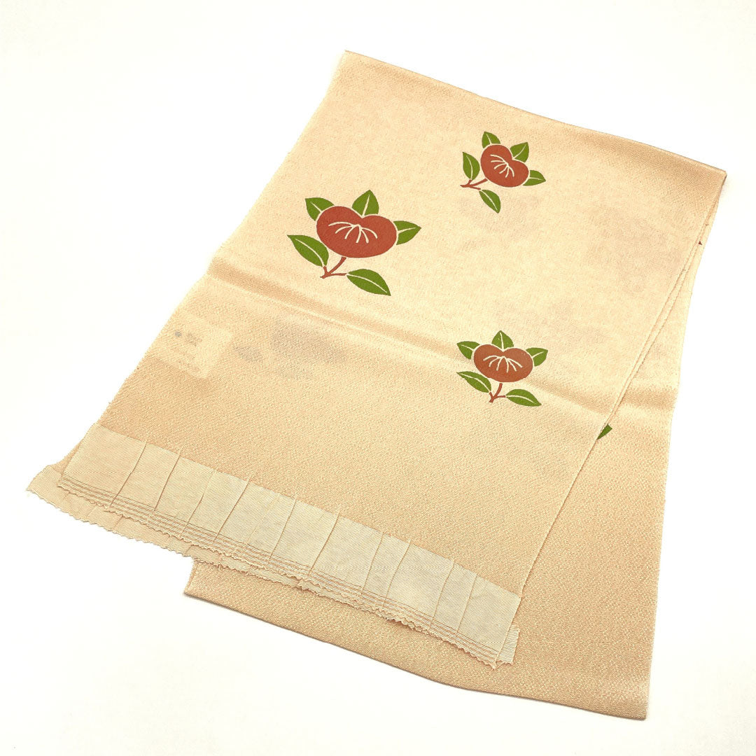 (Like New) Silk Obiage (Sash) - New Rank, Casual, Otomeiro (Girl's Color), Goshima Himo (Obi-Himo), Tachibana Chirimen (Crepe), Length: Approx. 172cm, Width: Approx. 30cm, Pink, Product Number: 1136001131913