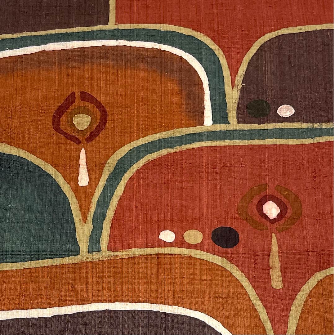 名古屋帯 グラデーション 京袋帯 抽象模様 染帯 帯丈370cm 正絹 Aランク 六通 カジュアル グラデ 1124003223399 開き仕立て