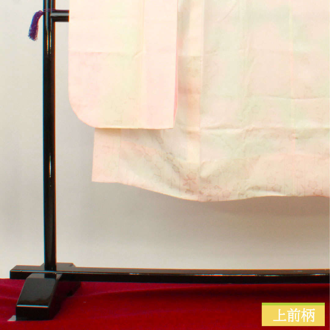 長襦袢 正絹 身丈134cm 裄丈68.5cm 単衣 振袖用 ボカシ染 Sランク ピンク系 1129000632413