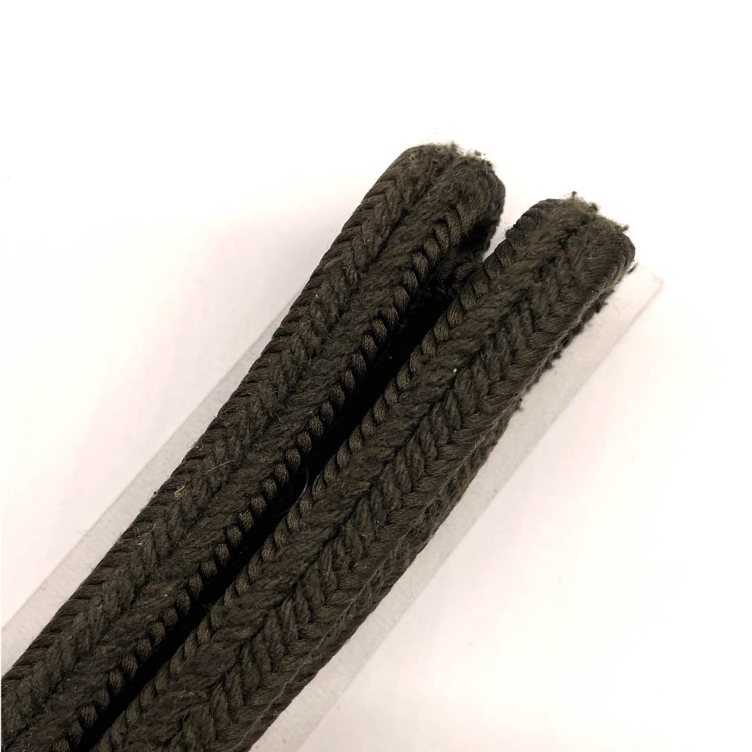 (新古品) 帯締め 正絹 四分紐 黒橡色(くろつるばみいろ) 江戸組紐 五嶋紐 新古品 長さ約156cm 幅約1cm カジュアル Sランク 緑系 1135000232319