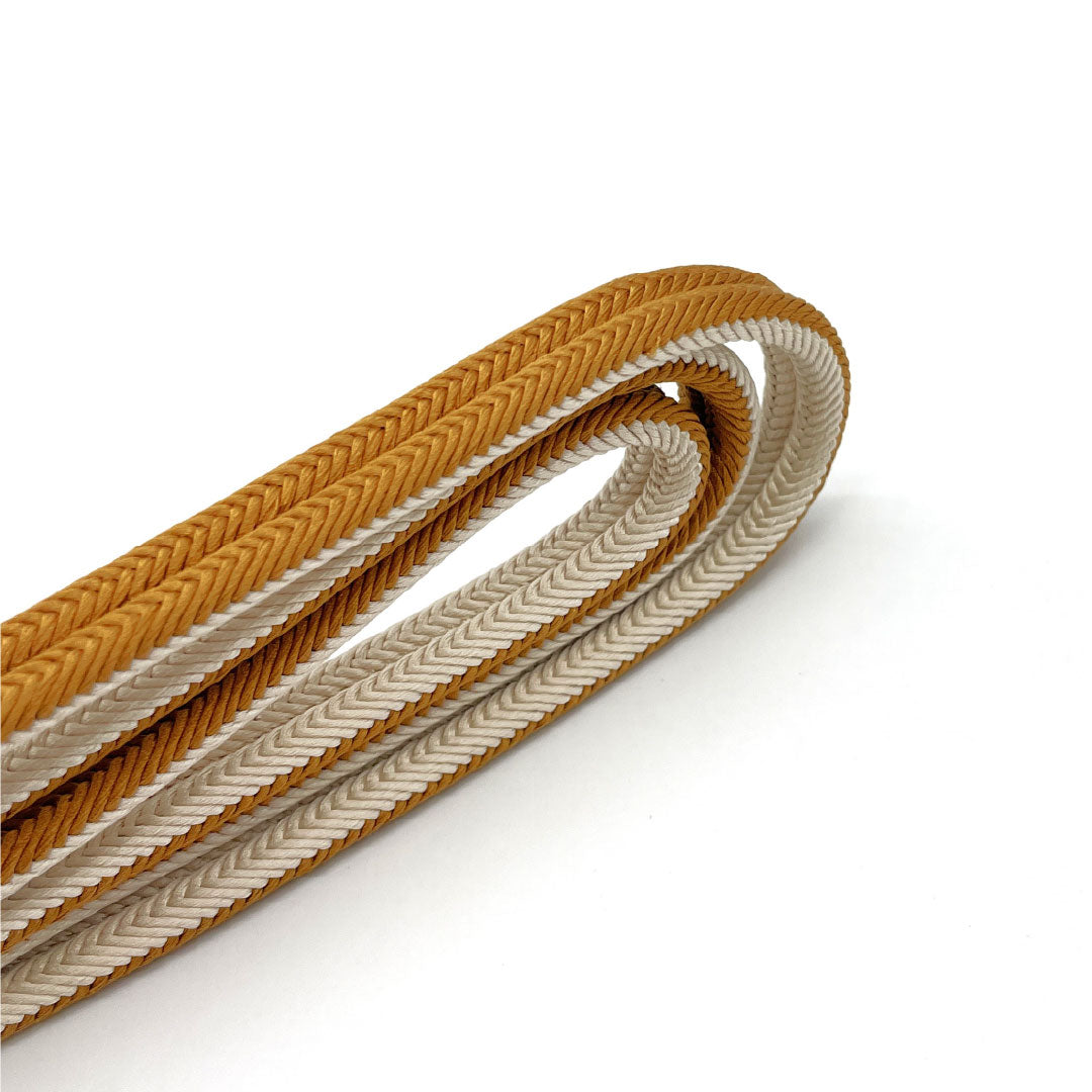 (新品)帯締め 正絹 NEWランク 狐色(きつねいろ) 伊賀くみひも 無地 撚り房 長さ約163cm 幅約1.1cm カジュアル 茶系 1135005211314