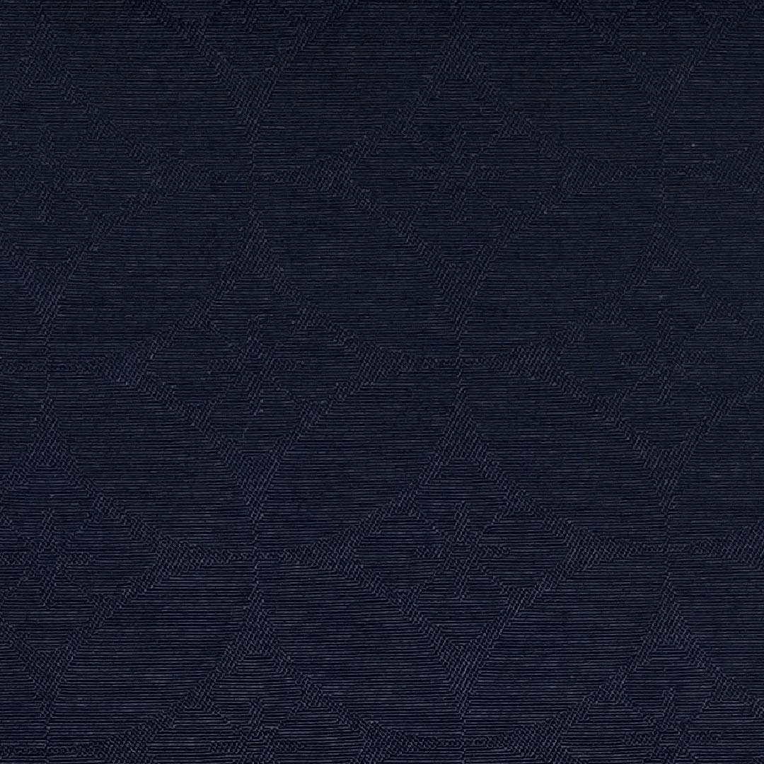 半幅帯 正絹 燻色(ふすべいろ) 七宝 帯丈362cm 紺系 Sランク 1125002252318
