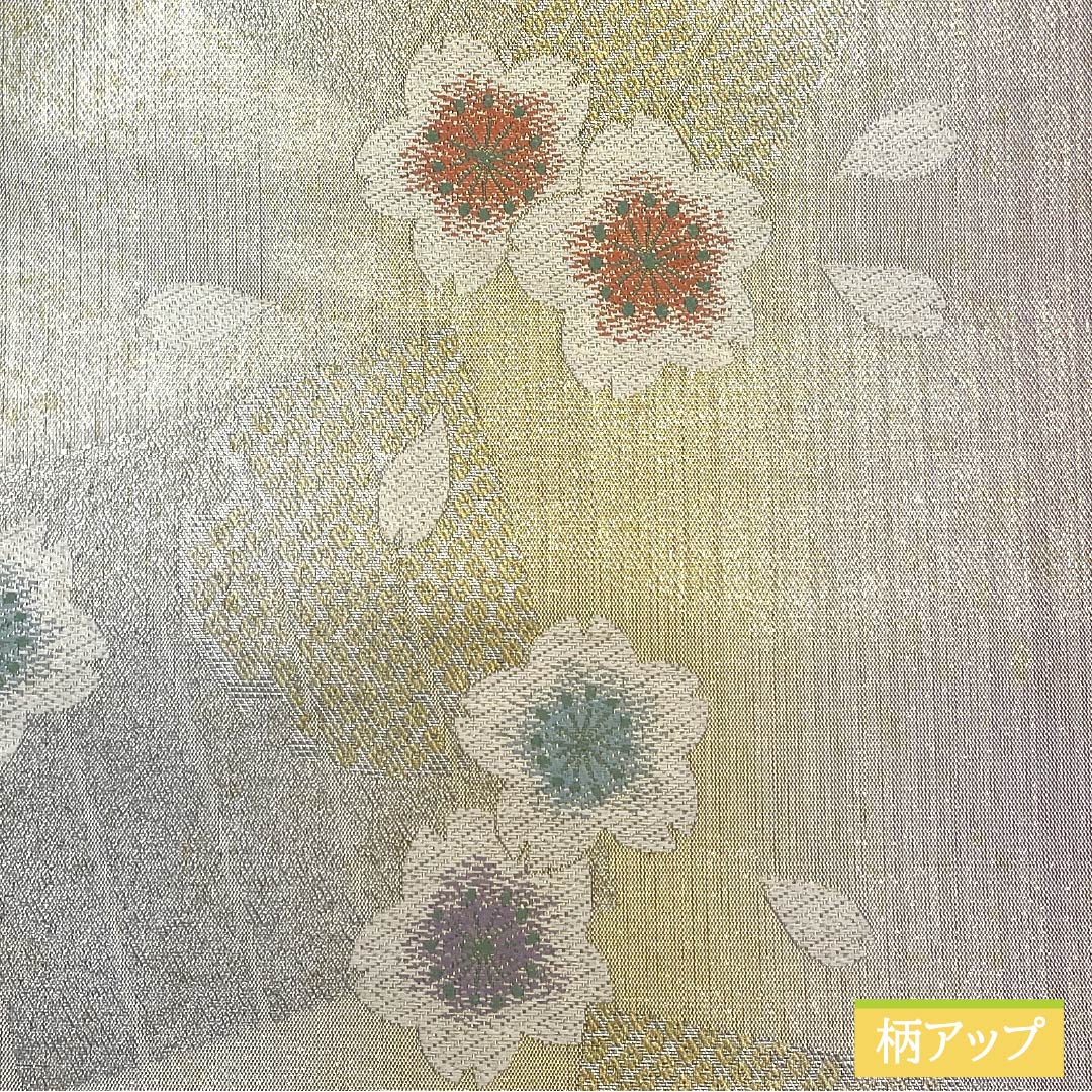 袋帯 正絹 源氏香 桜 帯丈434cm Sランク 六通 フォーマル グラデーション系 1123013402399