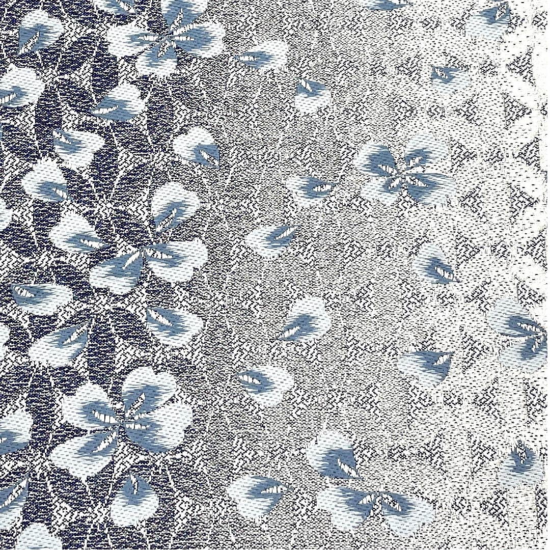 袋帯 銀色 桜 帯丈440cm 正絹 Sランク 全通 フォーマル 銀系 1123008962322