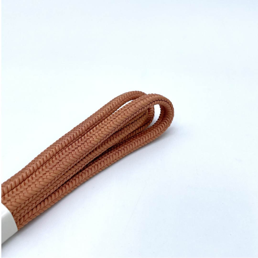 (New old stock) Silk obijime (belt fastener) Tokiasagi color (Tokiasagi color) Crown set New old stock Length approx. 161.5cm Width approx. 1cm Semi-formal NEW rank Brown 1135003581314