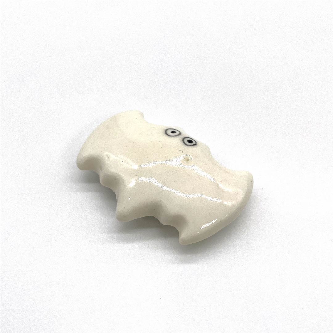 (新旧库存) 腰带扣 陶瓷 休闲 白色 陶瓷 蝙蝠 动物 长约3.5cm 宽约4.5cm A等级 白色 1137000573911