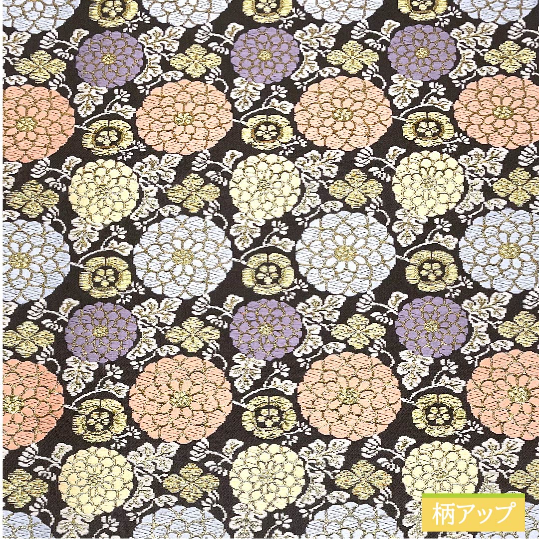 袋帯 正絹 素鼠色(すねずいろ) 瑞宝菊小紋 帯丈430cm Sランク 六通 フォーマル グレー系 1123011852322