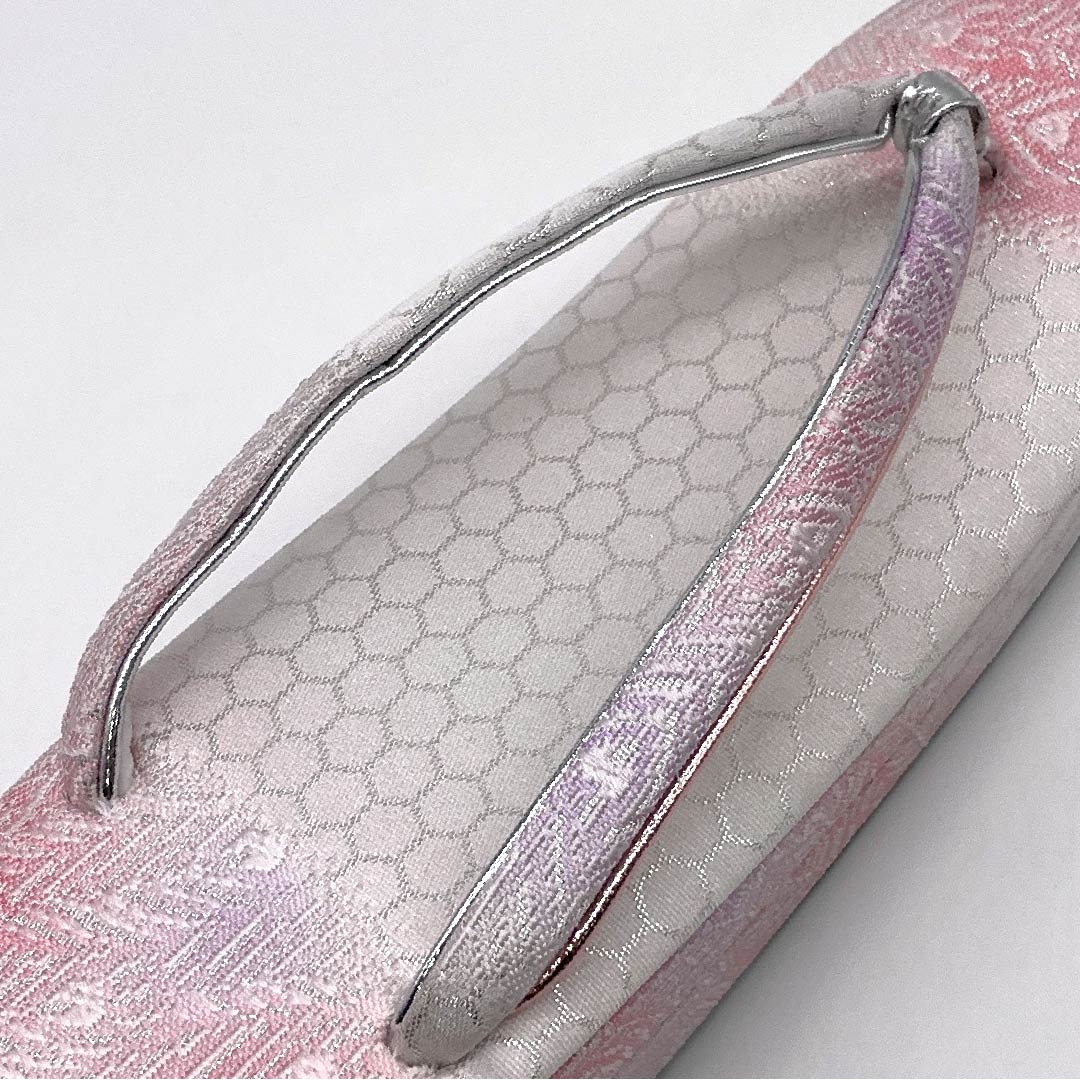 Formal sandals, obi fabric, B-rank, tortoiseshell pattern, length 23cm, size M, silver, product number 1122001314322