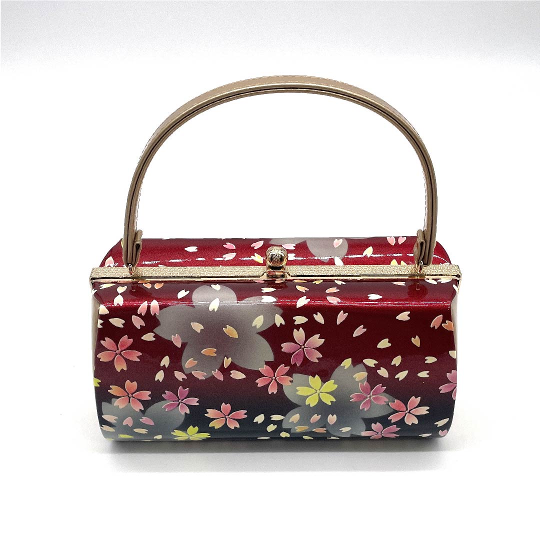 (新古品)草履バックセット フォーマル 黒色(くろいろ) 未使用品 振袖用 小桜 Lサイズ 黒系 Sランク 1133000052410